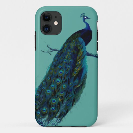 Pfau Case-Mate iPhone Hülle (Rückseite)