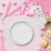 Pfau Confetti Aquarelltafeln Papiertafel Pappteller (Party)