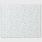 Pfau Confetti Watercolor Dots Wrapping Paper Geschenkpapier (Flach)