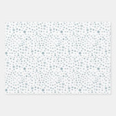 Pfau Confetti Watercolor Dots Wrapping Paper Geschenkpapier Set (Vorderseite 2)