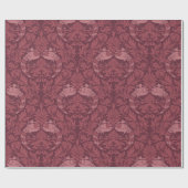 Pfau-Damaskus-Muster Geschenkpapier (Flach)