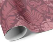 Pfau-Damaskus-Muster Geschenkpapier (Rolleneckpunkt)