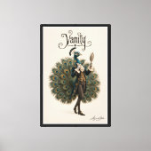 Pfau Dandy Leinwanddruck (Vorderseite)