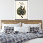 Pfau Dandy Leinwanddruck (Insitu (Schlafzimmer))