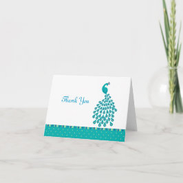 Pfau Dankeschön Karte
