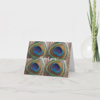Pfau Dankeschön Karte