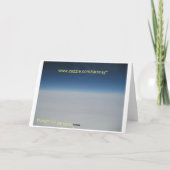 Pfau Dankeskarte (Rückseite)