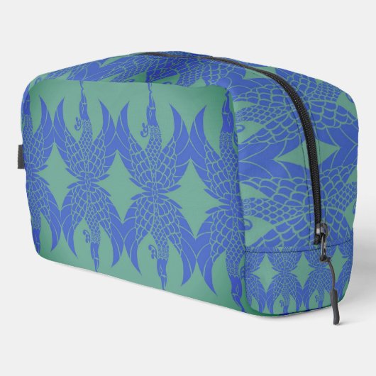 Pfau - Dekorative Toilettenbeutel Waschbeutel (Rechte Ecke)