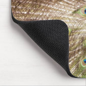 Pfau, der den Untergang zeigt Mousepad (Ecke)