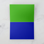 Pfau des modernen Glitzer Feiertagskarte (Innenseite)