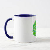 Pfau des modernen Glitzer Tasse (Links)
