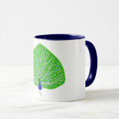 Pfau des modernen Glitzer Tasse (VorderseiteRechts)