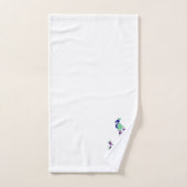 Pfau Design Monogrammiert Badhandtuch Set (Handtuch)