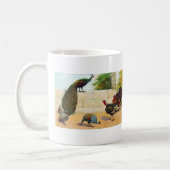 Pfau, die Türkei u. Guinea-Geflügel Kaffeetasse (Links)
