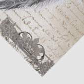 Pfau-Eintagsfliege-Collage Seidenpapier (Detail)