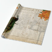 Pfau-Eintagsfliegen Decoupage Papier Geschenkpapier (Ungerollt)