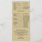 Pfau-Eleganz mit Art Deco-Programm Programm (Rückseite)