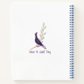 Pfau, Ente und Küken Notizblock (Rückseite)