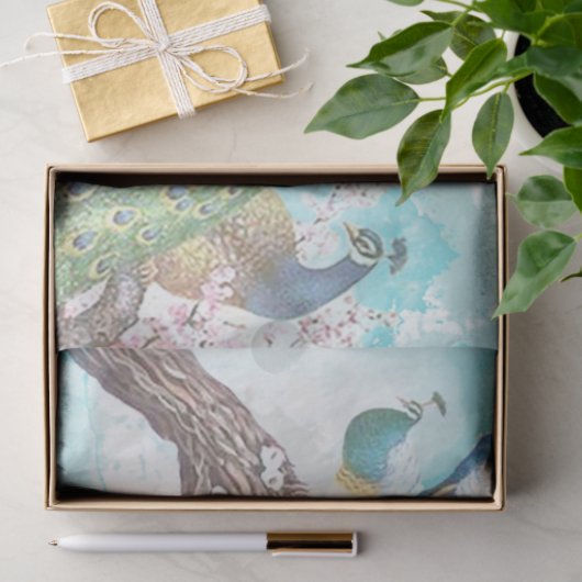 Pfau Ephemera 1 Seidenpapier (Geschenk)