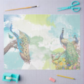 Pfau Ephemera 1 Seidenpapier (Basteln)