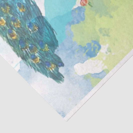 Pfau Ephemera 2 Seidenpapier (Ausschnitt)