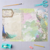 Pfau-Ephemera 5 Seidenpapier (Basteln)