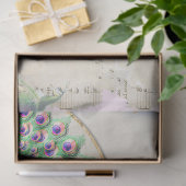 Pfau-Ephemere 6 Seidenpapier (Geschenk)
