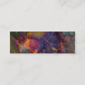 Pfau-Erzchalcopyrite-Marmor Mini Visitenkarte (Rückseite)