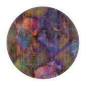 Pfau-Erzchalcopyrite-Marmor Schneidebrett (Vorderseite)