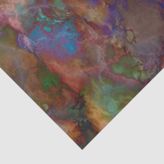 Pfau-Erzchalcopyrite-Marmor Seidenpapier (Ausschnitt)