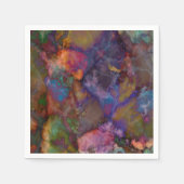 Pfau-Erzchalcopyrite-Marmor Serviette (Vorderseite)