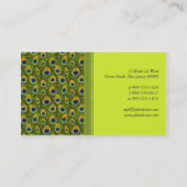 Pfau-fabelhafte Visitenkarte (Rückseite)