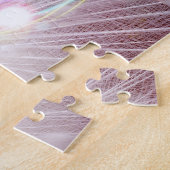 Pfau-Fantasie im Rosa Puzzle (Seite)