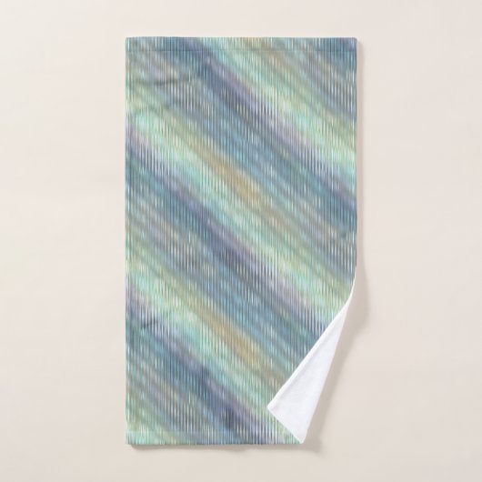 Pfau-Farbmannigfaltiges Muster-Ensemble Badhandtuch Set (Handtuch)