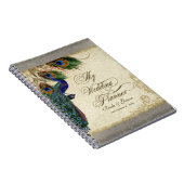 Pfau & Feather Formal Wedding Planner Journal Notizblock (Rechte Seite)