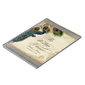Pfau & Feather Formal Wedding Planner Journal Notizblock (Linke Seite)