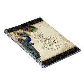 Pfau & Feather Formal Wedding Planner Journal Notizblock (Rechte Seite)