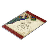 Pfau & Feather Formal Wedding Planner Journal Notizblock (Linke Seite)