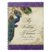 Pfau & Feather Formal Wedding Planner Journal Notizblock (Vorderseite)