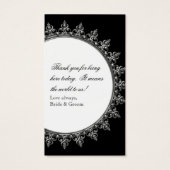 Pfau & Feathers Formal Gastgeschenk Hochzeit Gesch (Rückseite)