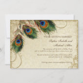 Pfau & Feathers Formal Save the Date Black Tan (Rückseite)