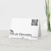 Pfau-Feder auf aquamariner marokkanischer Fliese Dankeskarte (Rückseite)