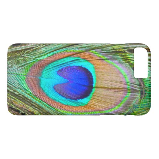 Pfau-Feder Case-Mate iPhone Hülle (Rückseite (Horizontal))