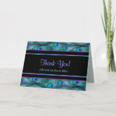 Pfau-Feder-Drama - danke (Vorderseite)