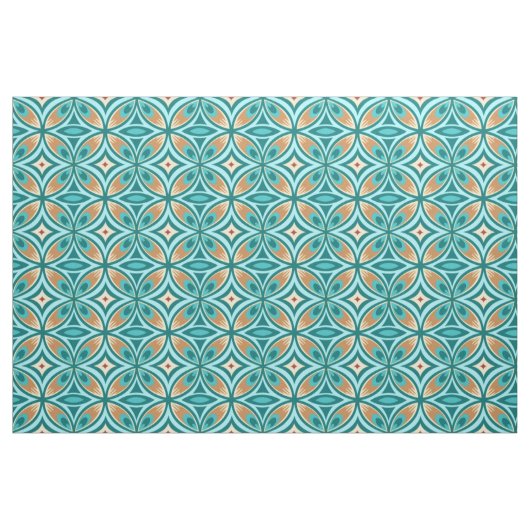 Pfau-Feder-Druck auf Pima Baumwolle Stoff (Yard (91,4 cm))