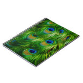 Pfau-Feder-Druck Notizblock (Linke Seite)