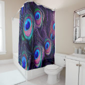 Pfau-Feder Duschvorhang (Beispiel)