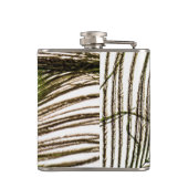 Pfau-Feder Flachmann (Rückseite)