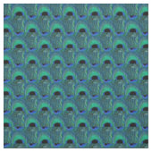 Pfau-Feder-Gewebe - grün, aquamarin, blau, Stoff (Muster)