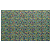 Pfau-Feder-Gewebe - TAN, Aqua, Blau, grün Stoff (Yard (91,4 cm))